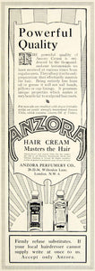 1918 Ad Anzora Hair Cream Perfumery Beauty Viola Oil London England Shampoo YTT1