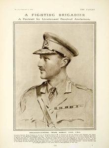 1918 Print Brigadier General Frank Ramsay Lieutenant Percival Anderson YTT1