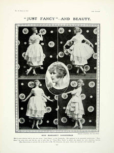 1918 Print Portrait Margarent Bannerman Actress Just Fancy Vaudeville Revue YTT1