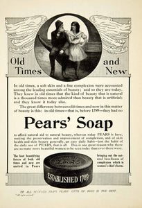 1910 Ad Pears Soap Health Beauty Hygiene Edwardian Era Household Domestic YTT2