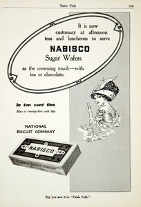1911 Ad Nabisco Sugar Wafers Dessert Food National Biscuit NYC Edwardian YTT2