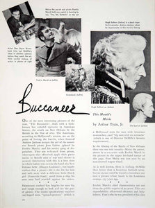 1938 Article Movie Buccaneer Cecil B. DeMille Fredric March Franciska Gaal YWD3
