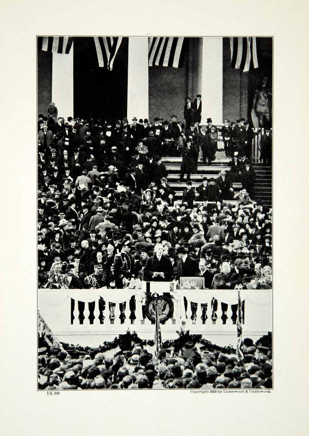 1921 Print Inaugural Address 28th US President Thomas Woodrow Wilson Speech YWE1