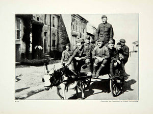 1921 Print World War I American Troops Uniform Allied Army Soldiers Donkey YWE1
