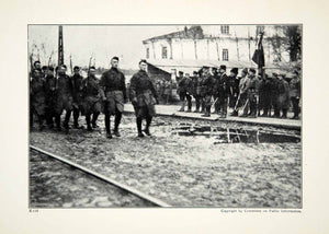 1921 Print World War I American Troops Russia Bolshevik Revolution YWE1