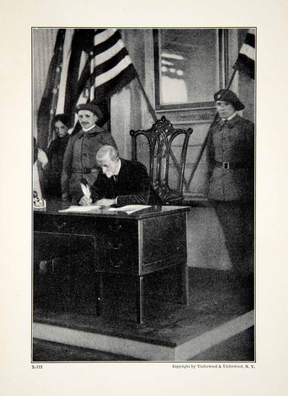1921 Print Czechoslovakia Declaration Independence WWI Prof Thomas G YWE1