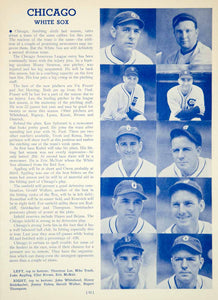 1939 Print MLB Baseball Sports Memorabilia Chicago White Sox Athlete Player YWU1