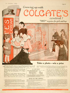 1920 Ad Colgates Ribbon Dental Cream Toothpaste 199 Fulton Street NYC YWW1