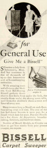 1928 Ad Bissell Carpet Sweeper Vacuum Household Appliance Grand Rapids YWW1