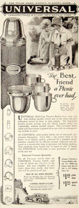 1928 Ad Landers Frary Clark Universal Vacuum Bottle Thermos Multi Cup YWW1