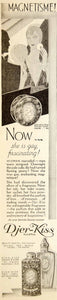 1928 Ad Djer-Kiss Womens Perfume Art Deco Alfred H Smith Toilet Water Talc YWW1