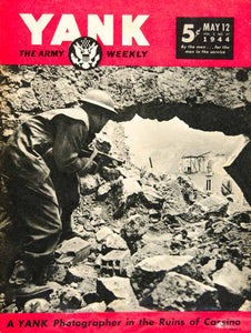 1944 Cover YANK New Zealander Kiwi Soldier Fifth Army WWII Monte Casino YYA1