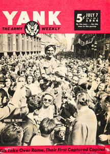 1944 Cover YANK Ben Pollack World War II Rome Invasion Baby Liberation Army YYA1
