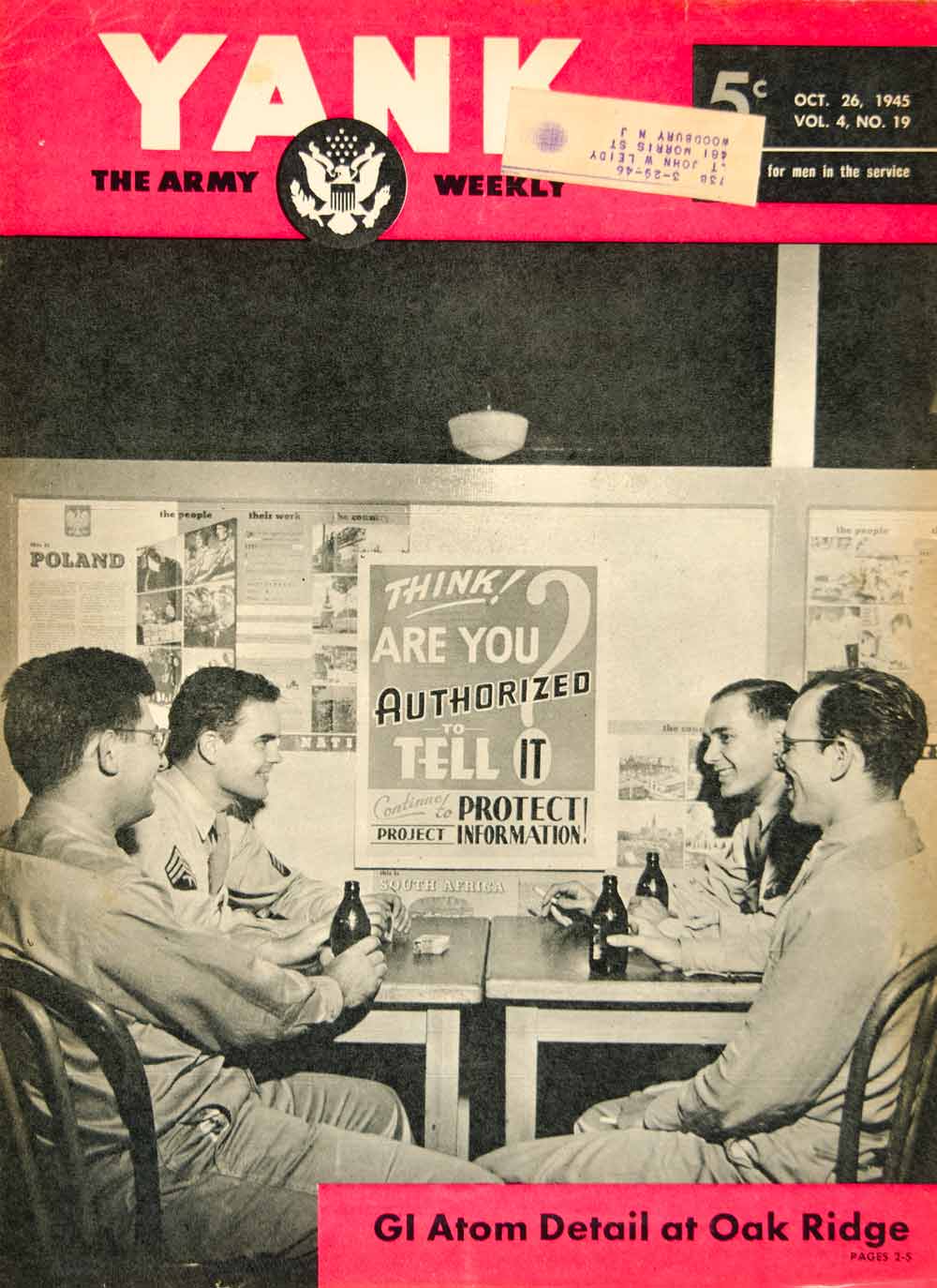 Oak Ridge World War Ii 1945 Print Ad * Atomic Bomb Plant Oak Ridge TN