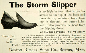 1891 Ad Storm Slipper Rain Boot Boston Massachusetts Rubber Shoe Water YYC1