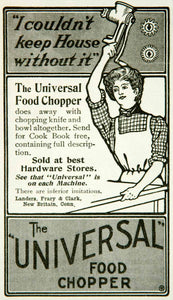 1902 Ad Universal Food Chopper Landers Frary Clark Utensil Kitchen YYC2