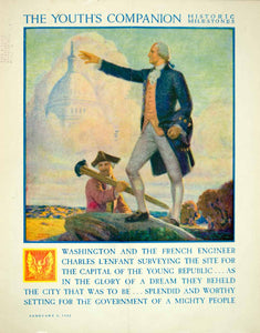 1922 Cover Youths Companion William Eaton Art George Washington Patriotic YYC3