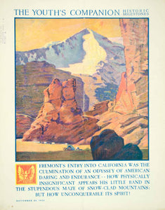 1922 Cover Youths Companion William Eaton Art Pioneer Wagon Train YYC3