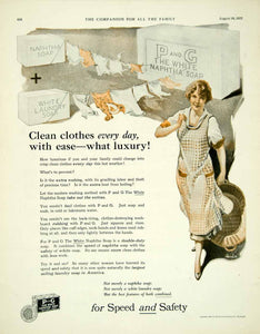 1922 Ad CF Neagle Art Procter Gamble White Naphtha Soap Laundry Detergent YYC3