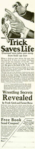 1922 Ad Farmer Burns School Wrestling Sports Exercise Fitness Athlete YYC3
