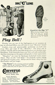 1924 Ad Converse Rubber Shoe Broncho Big C Line Footwear Children's YYC5