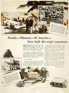 1924 Ad Art Procter Gamble P&G White Naphtha Soap Miami Beach FL Hannibal MO