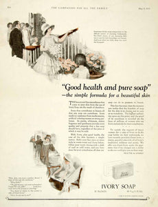 1924 Ad Thomas King Hanna Art Ivory Soap Wedding Bridal Procter Gamble Hygiene