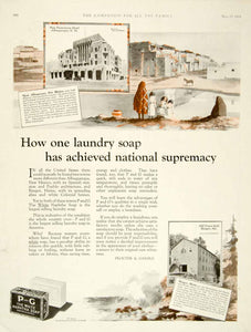 1924 Ad Procter Gamble White Naphtha Soap New Franciscan Hotel Albuquerque NM