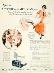 1925 Ad Walter G Ratterman Art Deco Procter Gamble White Naphtha Laundry Soap