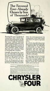 1925 Ad Chrysler Four Touring Car Classic Automobile Roaring Twenties Era YYC6