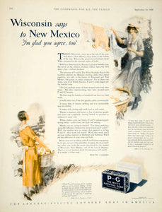 1925 Ad P&G White Naphtha Laundry Soap JSG Tucumcari Mrs GOH Health Beauty YYC6