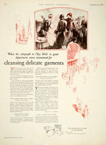 1926 Ad Procter & Gamble Ivory Soap Laundry Art Deco NY Department Store YYC6