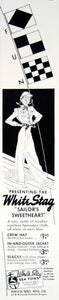 1940 Ad White Stag Sea Togs Women Nautical Fashion Hirsch-Weis Portland Oregon