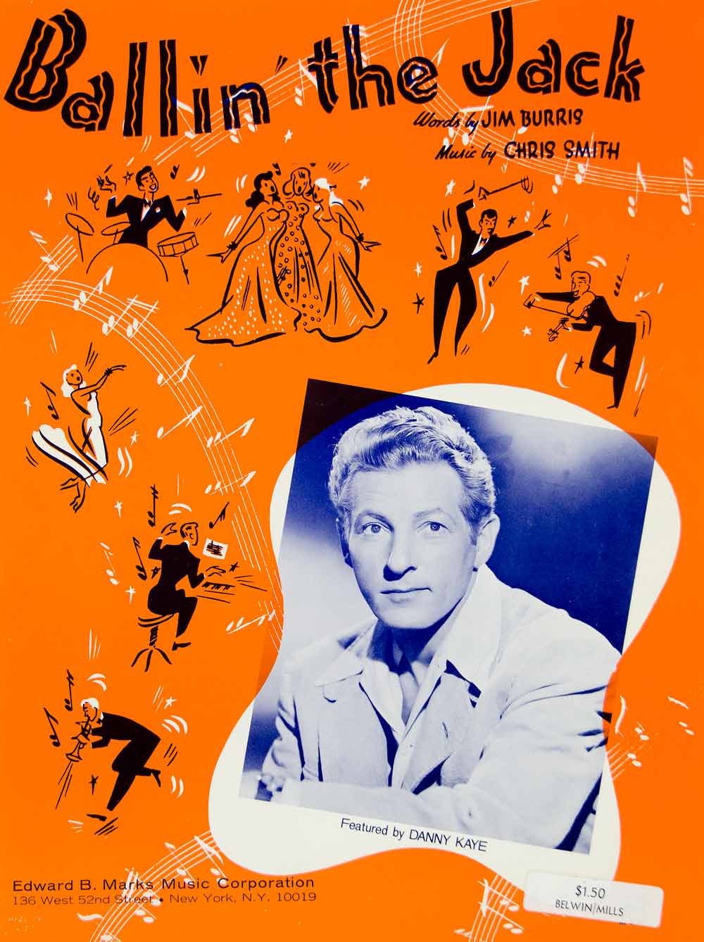 1941 Sheet Music Ballin' the Jack Dance Jazz Danny Kaye Jim Burris Chris ZSM4