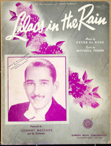 1939 Sheet Music Lilacs in the Rain Johnny Messner Mitchell Parish Peter De ZSM4