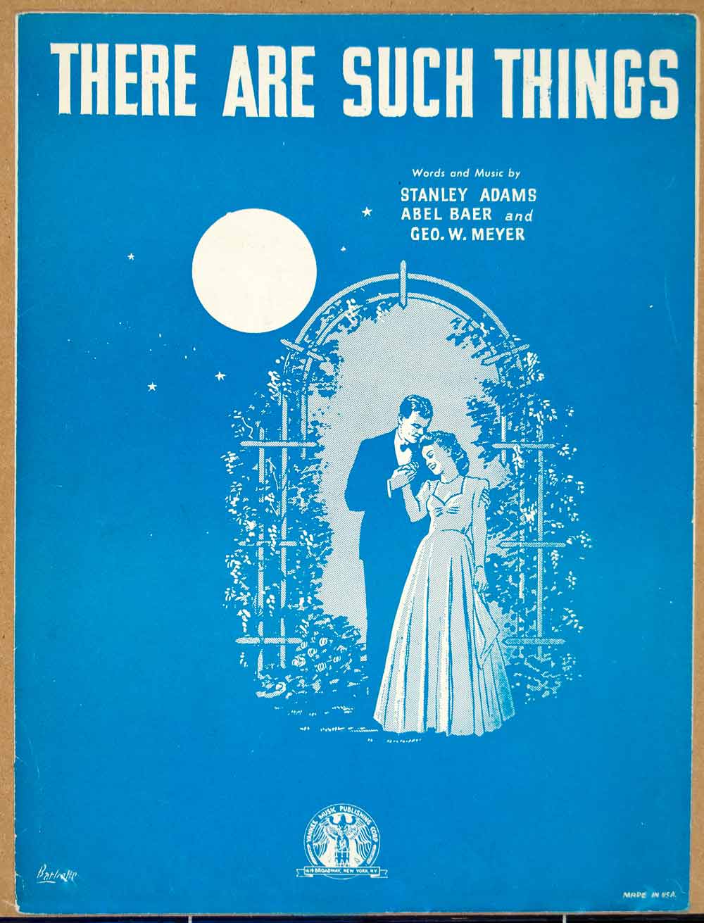 1942 Sheet Music There Are Such Things Love Song Lovers Albert Wilfred ZSM4