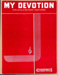 1942 Sheet Music My Devotion Song Roc Hillman Johnny Napton Santly-Joy ZSM4