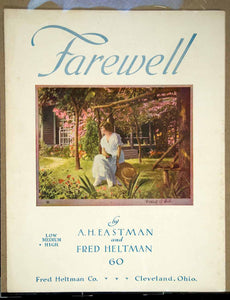 1917 Sheet Music Farewell Song Large Format Fred Heltman A. H. Eastman ZSM6